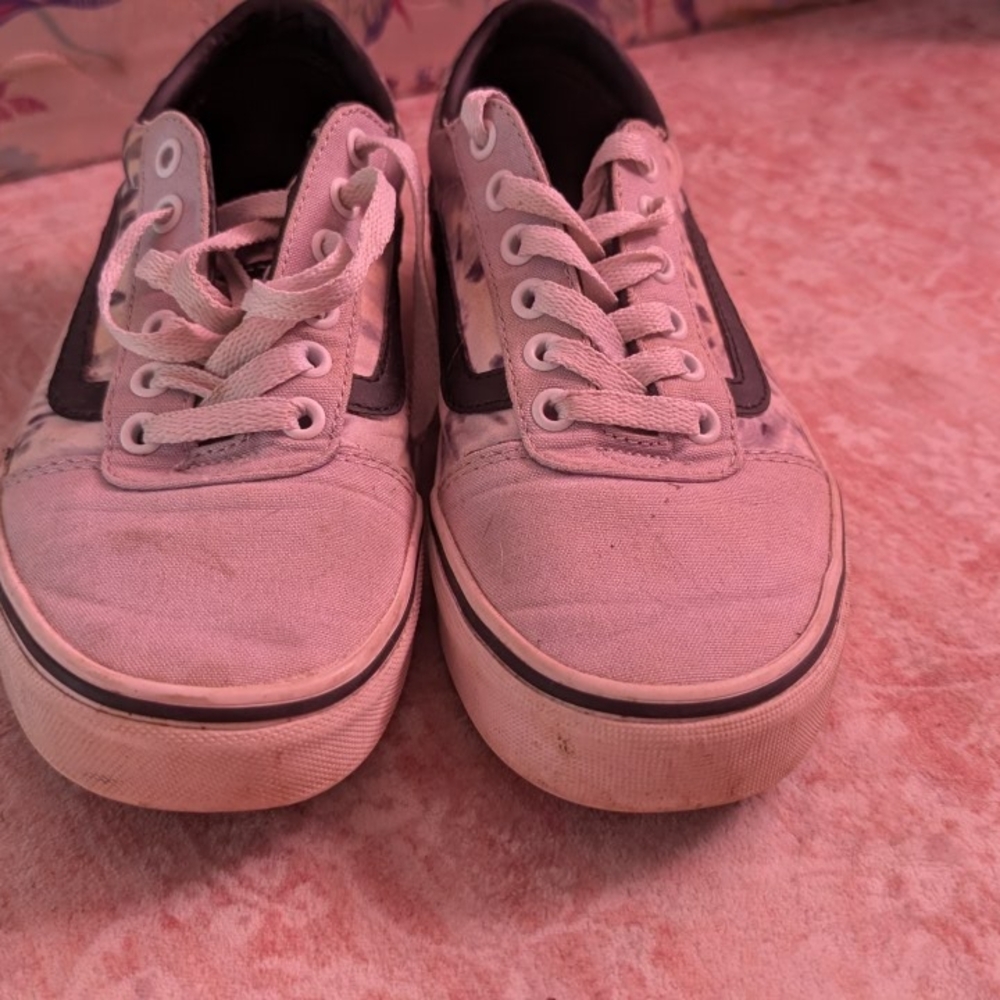 Vans Women's Black and White Sneakers